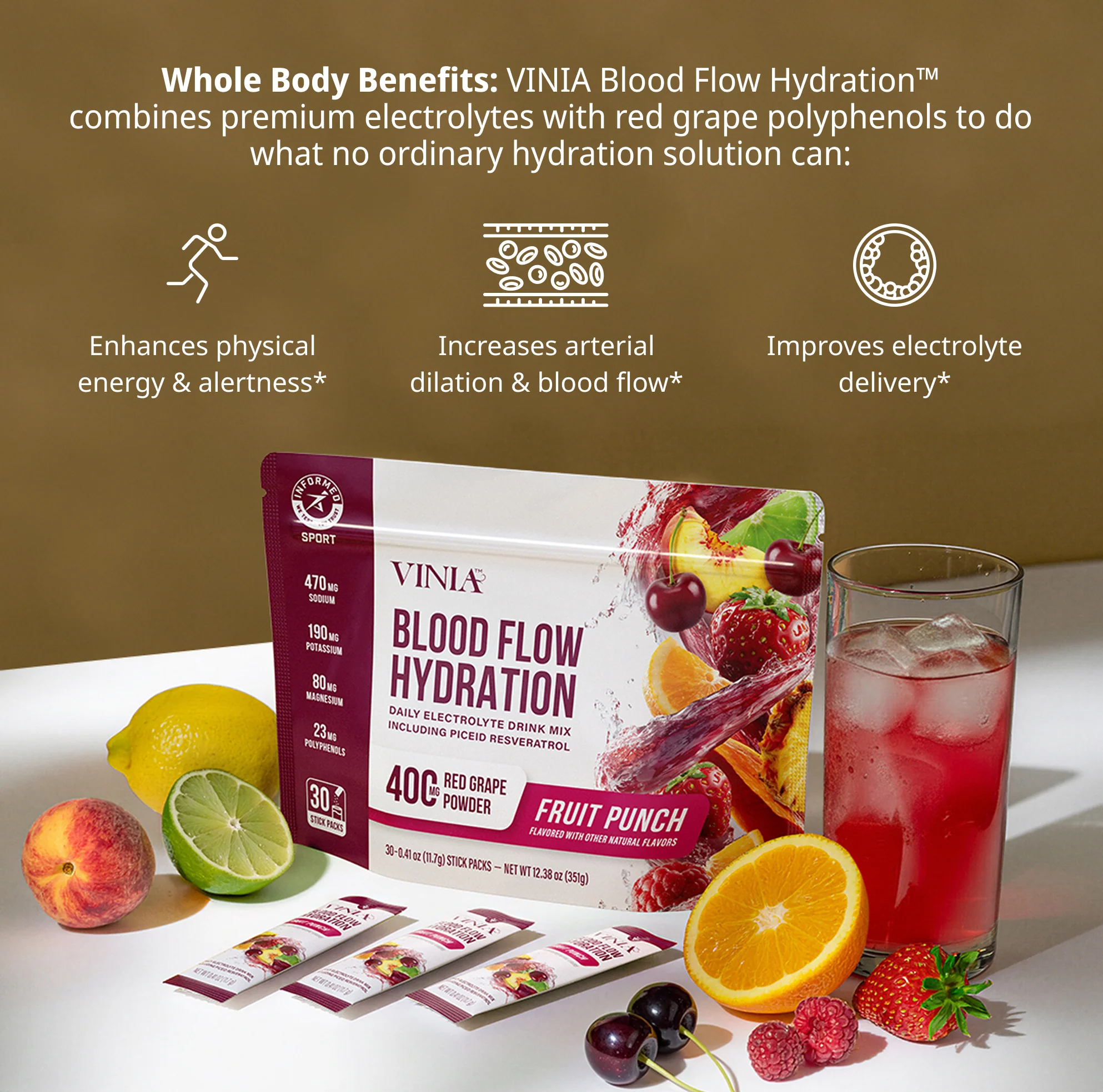 VINIA® Hydration Fruit Punch - Image 3