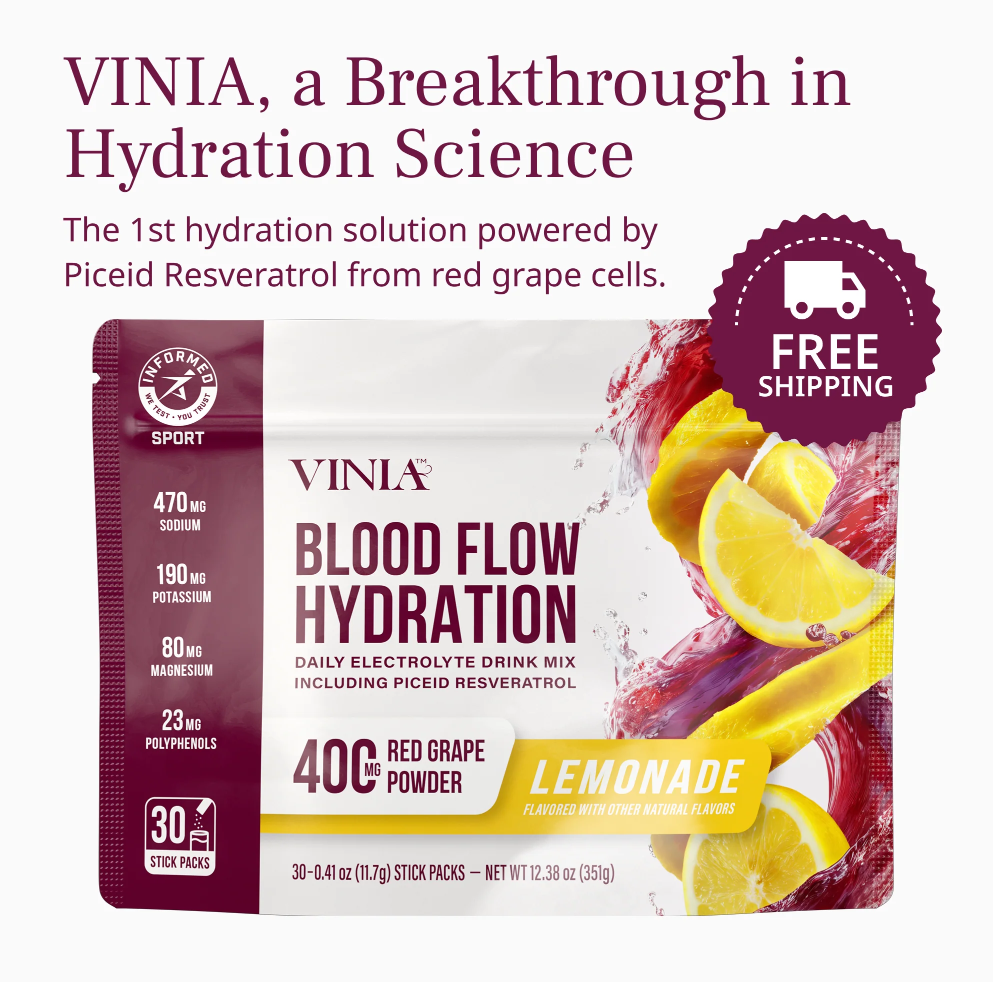 VINIA® Hydration Lemonade - Image 2