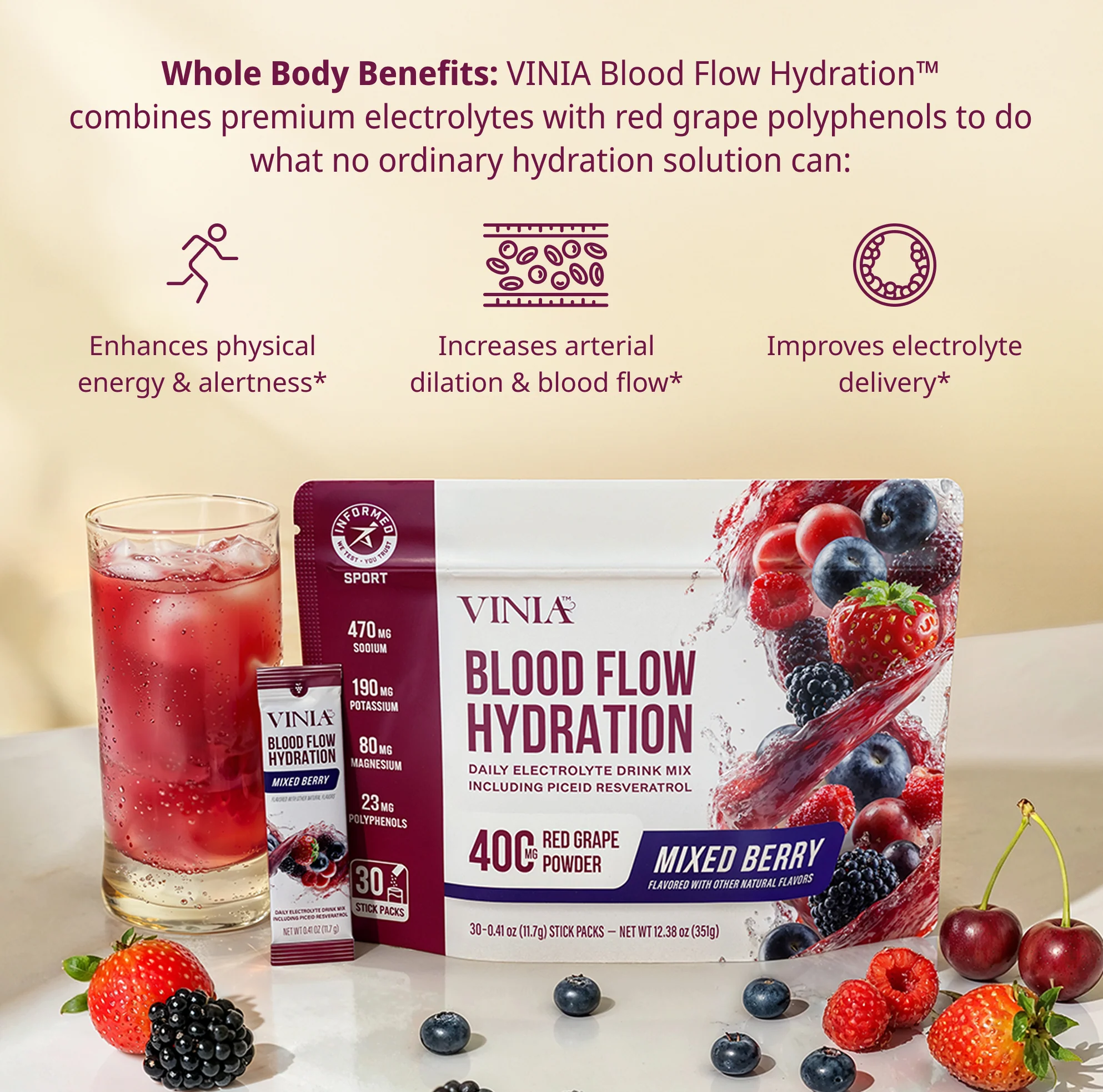 VINIA® Hydration Mixed Berry - Image 5